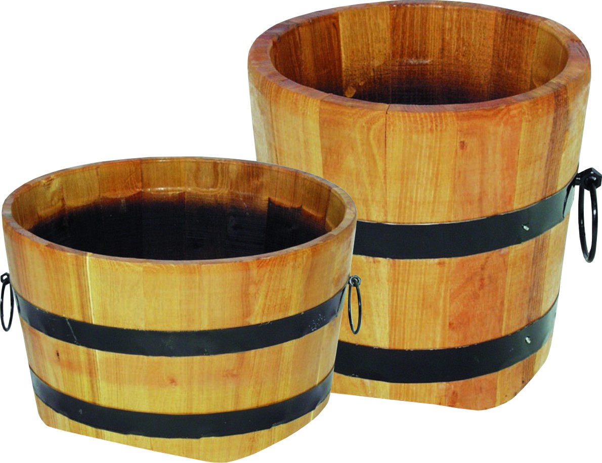 JAD Tools 5960 Kvetináč drevený okrúhly (dub) 30x40 cm