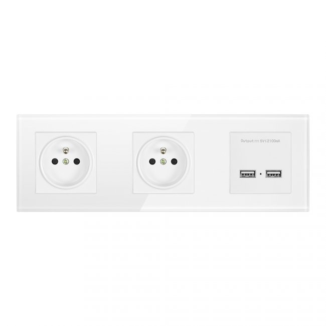MAX Dve zásuvky + dva USB vstupy