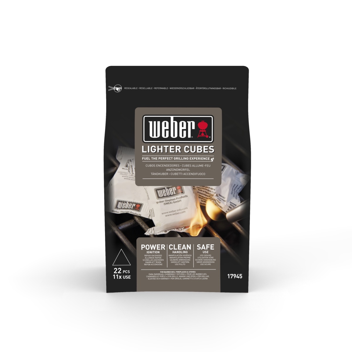 GRL Kocky podpaľovacie Weber biele