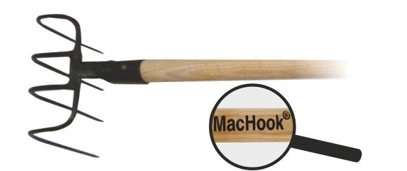MacHook kopáč 4hr. s násadou 130 cm čierne