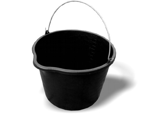 JAD Tools Murárske vedro čierne plastové 16 L s výlevku