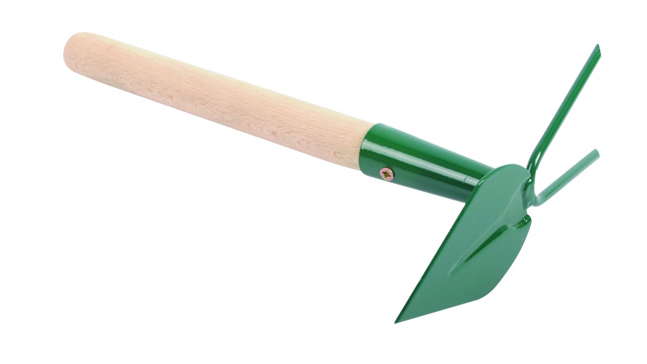JAD Tools okopávačka srdcová s 2 hrotmi s násadou 27 cm