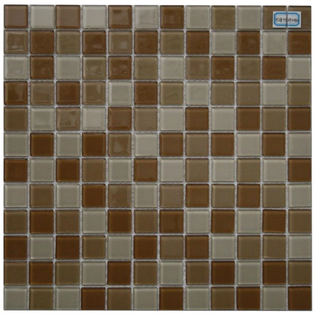 Maxwhite H28 plus H29 plus H30 Mozaika sklenená hnedá cappuccino latte 29,7x29,7cm sklo