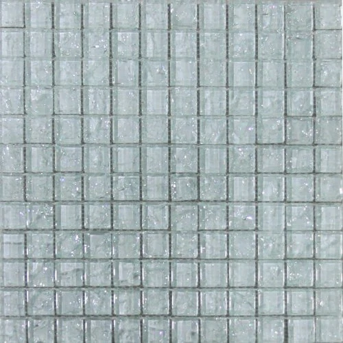 Maxwhite ASBH40 Mozaika sklenená biela s efektom popraskaného skla 29,7x29,7cm sklo