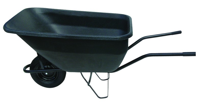 JAD Tools Fúrik 180 l plná guma plastová korba čierna 100 kg