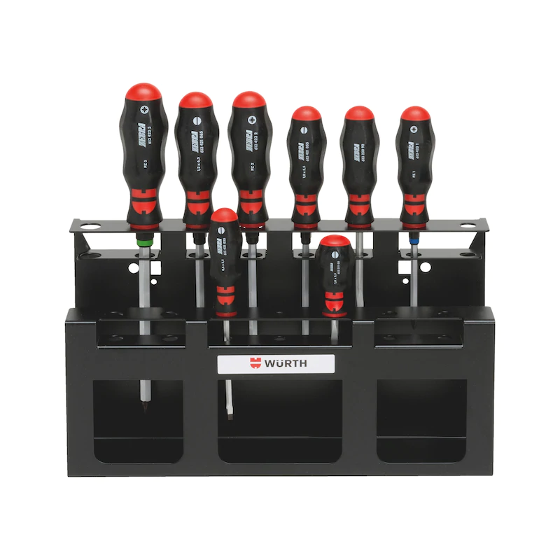 WURTH Sada skrutkovačov, nastaviteľný moment, stojan, 8 ks