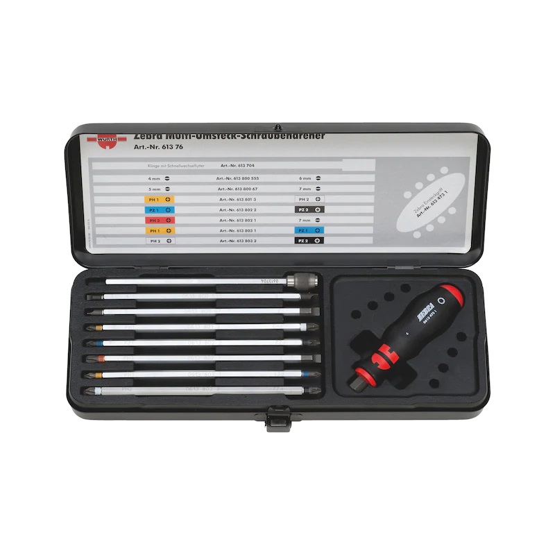 WURTH - SORTIMENT MULTIFUNKČNÝCH VÝMENNÝCH SKRUTKOVAKOV PLOCHÝ/PH/PZ