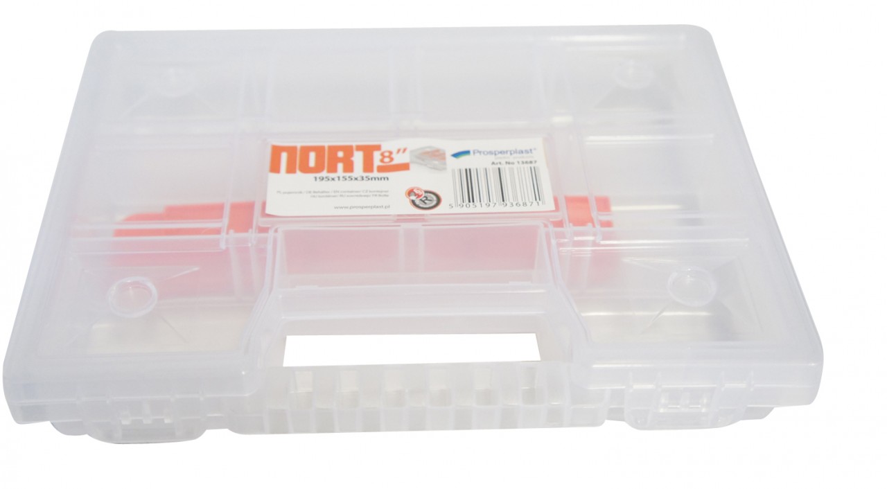 Prosperplast Box organizér priehľadný 390x290x65 mm