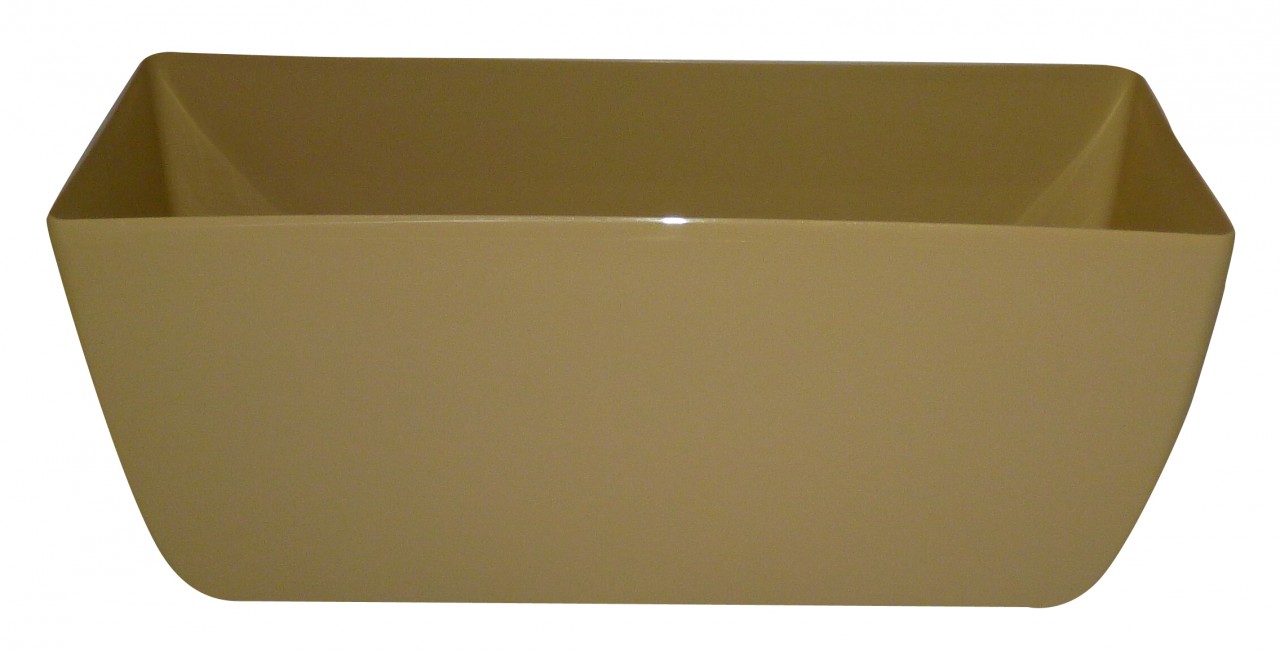 PROSPERPLAST COUBI kvetináč 40x18x15cm, béžová DUP400
