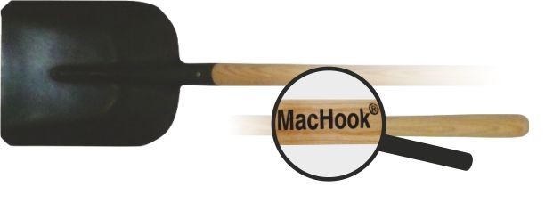 MacHook lopata stajňová s násadou 130 cm čierna