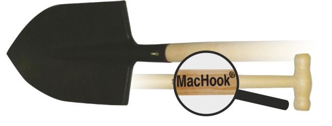 MacHook rýľ špicatý s násadou T 90 čierny