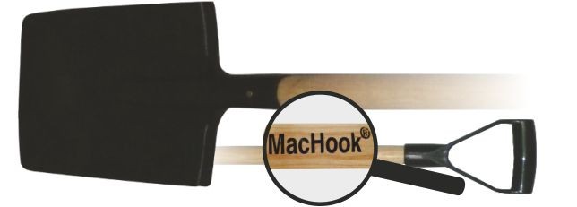 MacHook rýľ hranatý s násadou PH-Y čierny