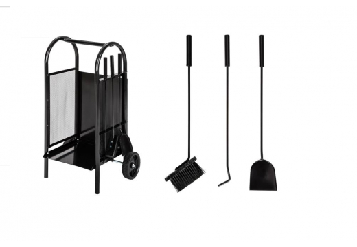 J.A.D. Tools Náradie krbové so zásobníkom 4ks