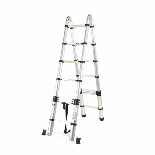 MAX Rebrík KME3050 teleskopický 2,5 + 2,5m - štafle na schody
