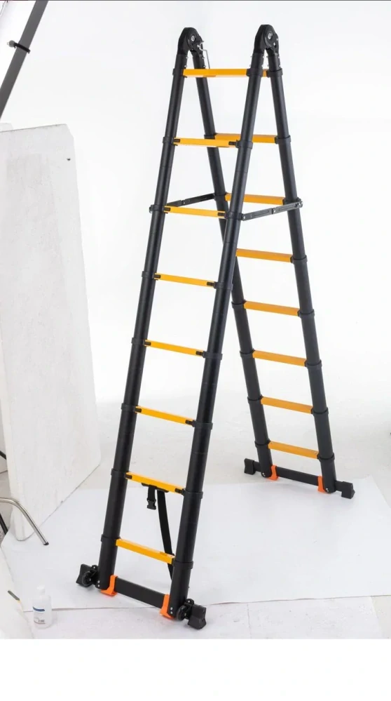 Garlist PROFI TLKS6363 teleskopický rebrík / štafle 6,6 m ( 3,3m + 3,3m) s kolieskami