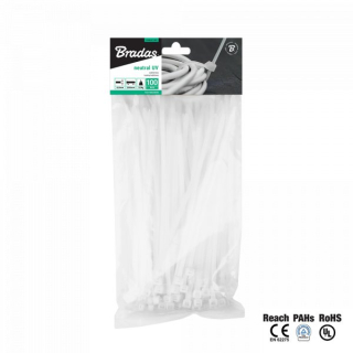 Bradas TS1136180N Sťahovacie pásky 3,6x180 mm neutral 100ks