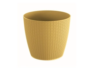 PROSPERPLAST Kvetináč WHEATY horčica 25,8 cm