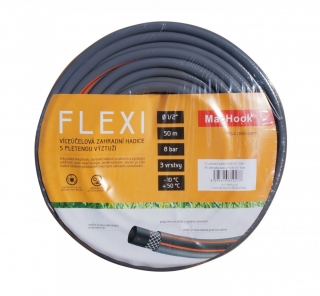 MacHook 13876 FLEXI 1/2 20m záhradná hadica šedo-oranžová