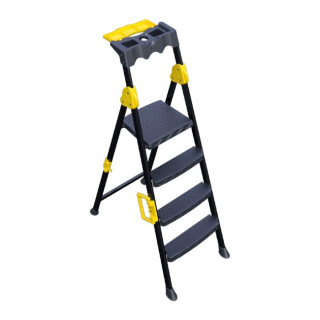 Schodíky jednostranné Max Plus 3+1 stupňov (žlté plasty)