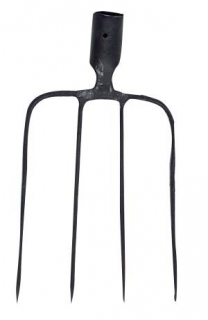 MacHook 5060 Vidle kované, počet hrotov 4, čierne, bez násady