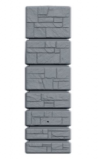 PROSPERPLAST Sud na dažďovú vodu TOWER STONE svetlo šedý 350l