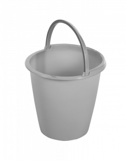 vedro plastové 8 l šedé