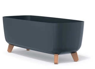 PROSPERPLAST Kvetináč GRACIA CASE 58cm antracit